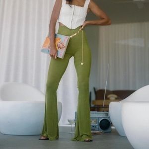 BOOGIE PANTS GREEN with out the shorts inside